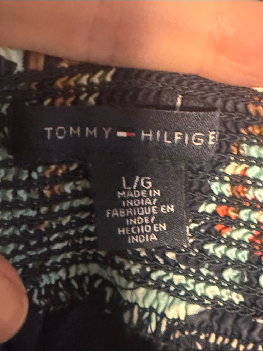 Tommy Hilfiger Tropical Island Print Smocked Waist Skirt – Women's Large - Picture 2 of 2